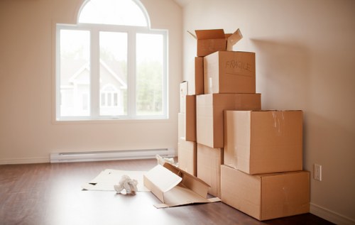 Local moving service navigating Churchend streets
