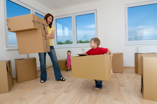Churchend moving van assisting with local loading and delivery